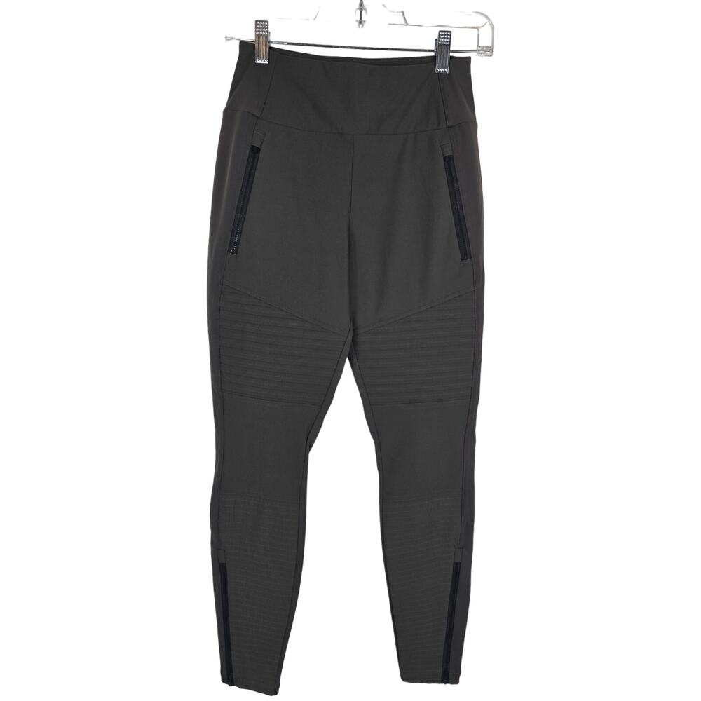 Athleta Highlands Hybrid Moto Tight Gray Pockets Athletic Women's 6